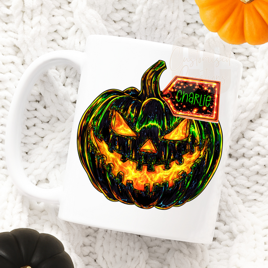 Halloween mug - black pumpkin
