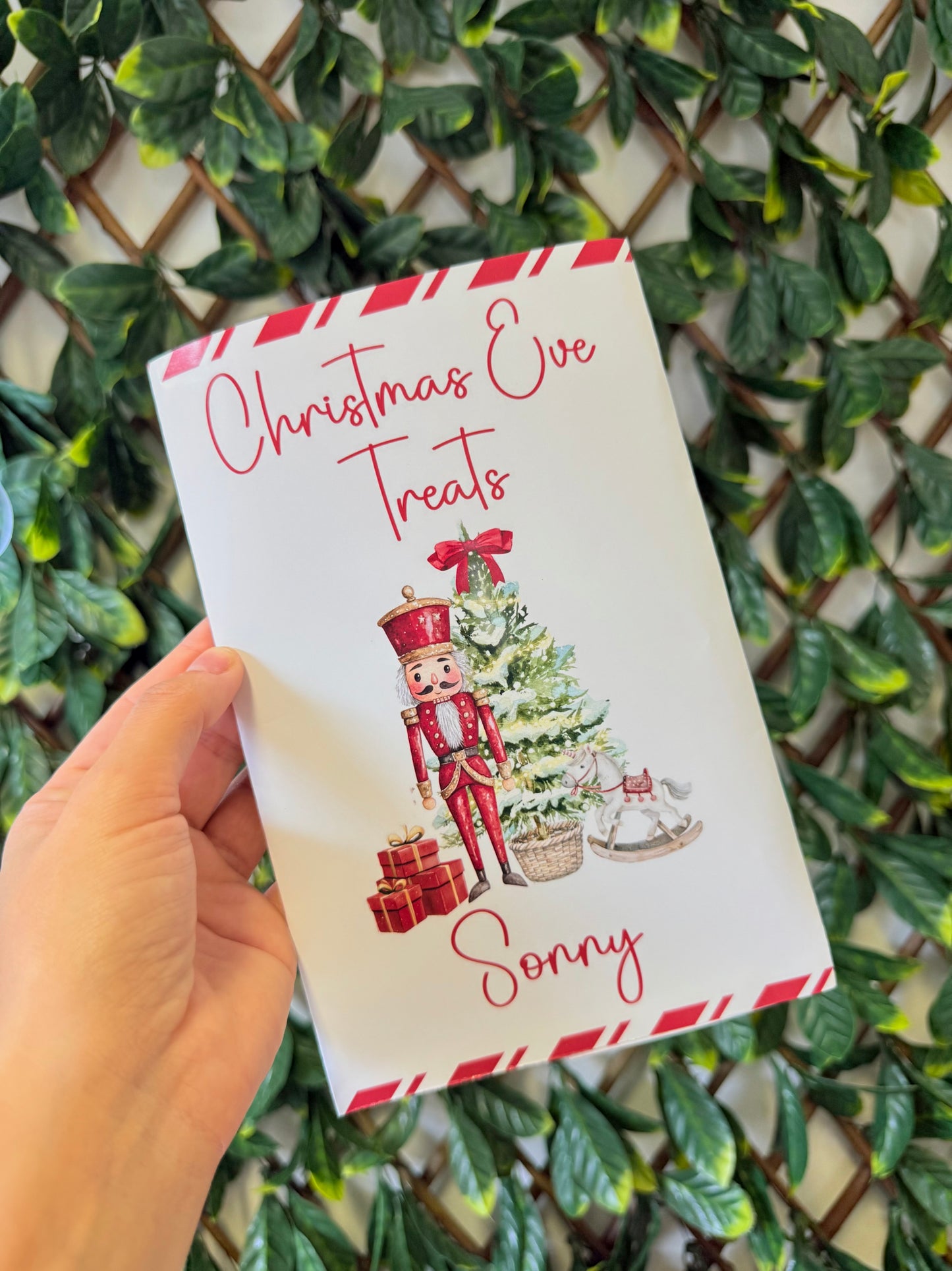 Unfilled Christmas treat packet