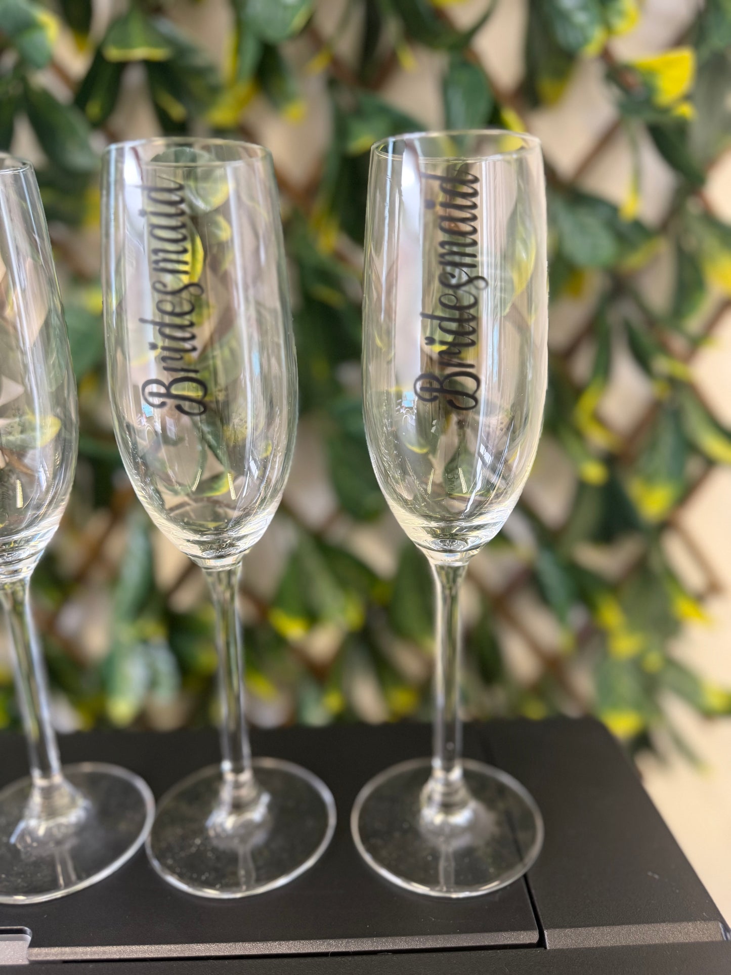 Champagne glass wedding