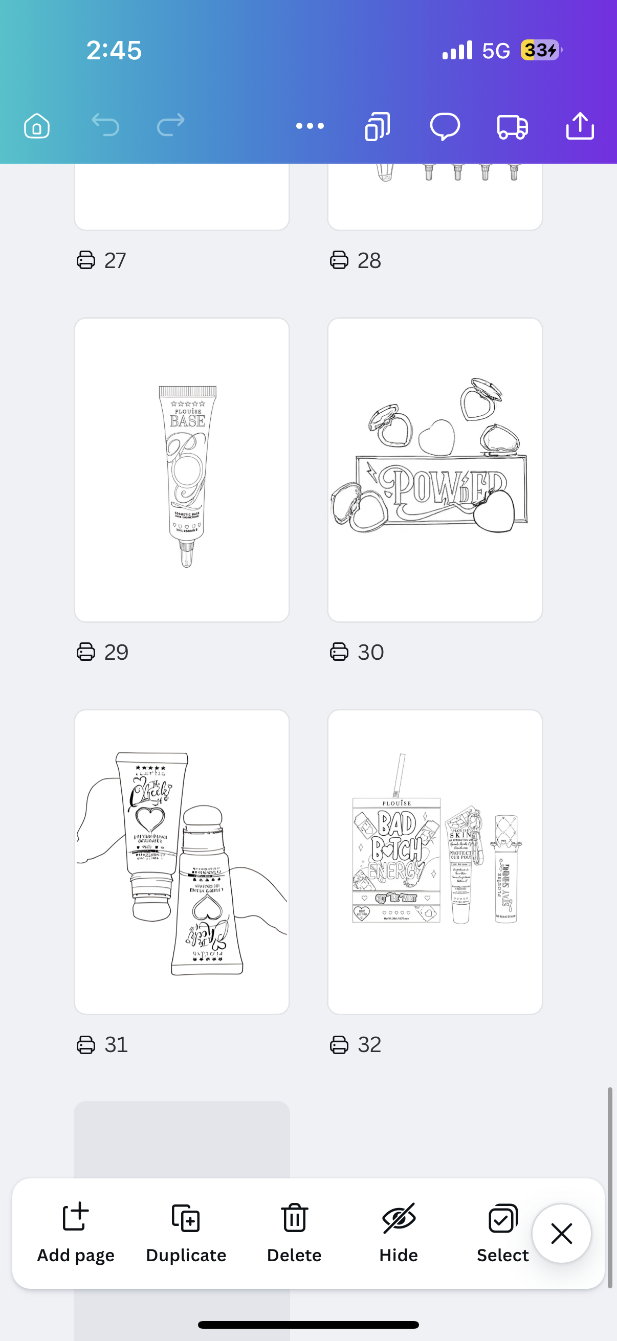 P Louise christmas colouring book physical book