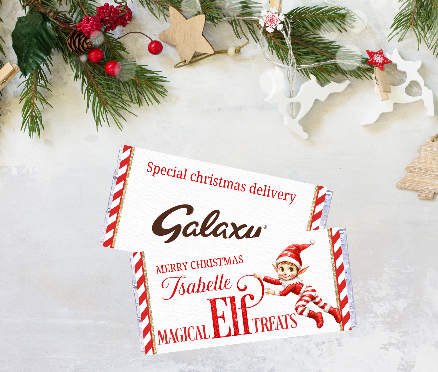 Christmas galaxy wrapper  - magic elf treats