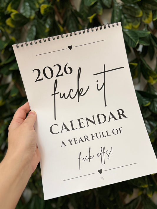 2026 Sweary adult humour calendar