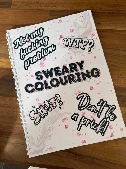 Adult sweary colour book