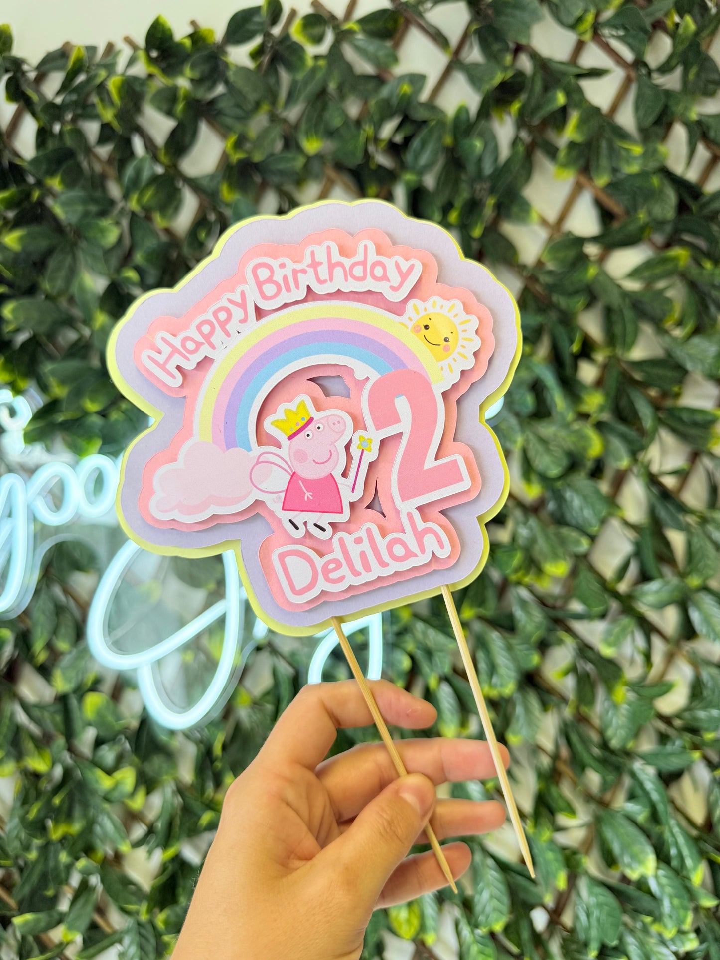 Thick Card Cake Topper - Any Design