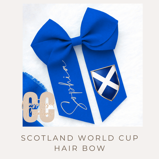 World Cup Scotland hair bow