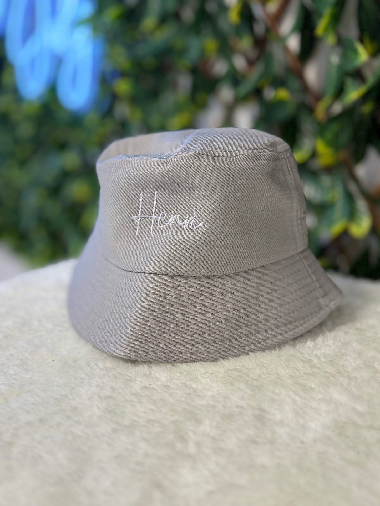 Children’s embroidered bucket hat - all colours