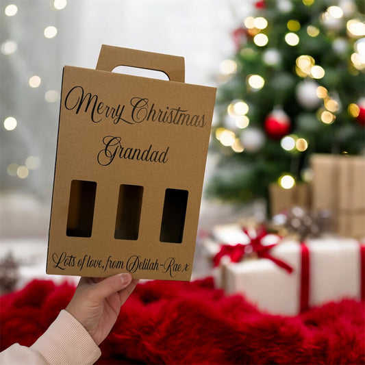 Merry Christmas bottle box