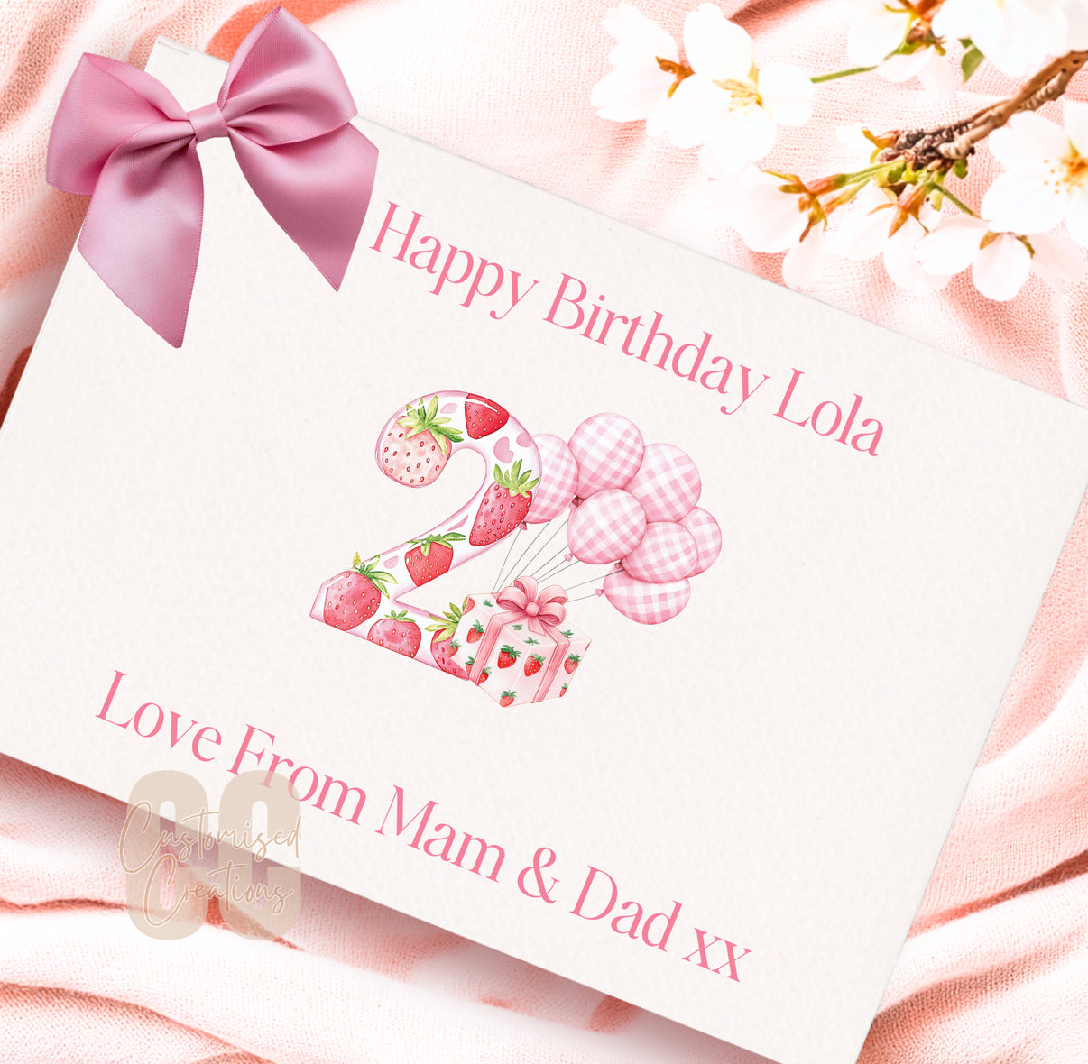 Strawberry magnetic birthday gift box