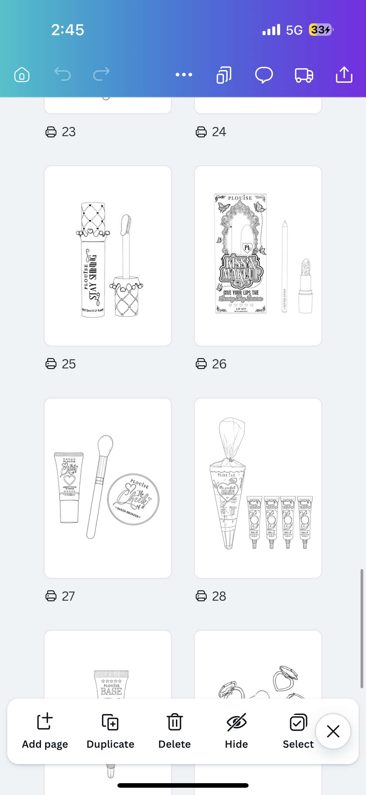 P Louise christmas colouring book physical book