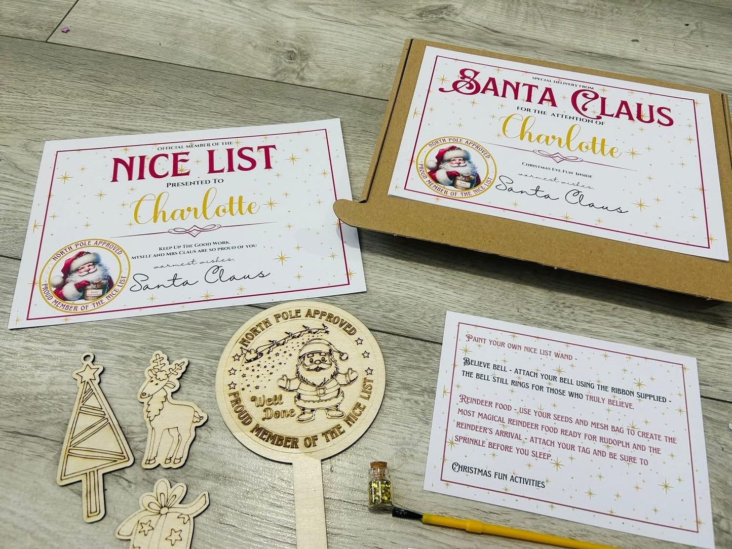Christmas Eve Santa  activity box
