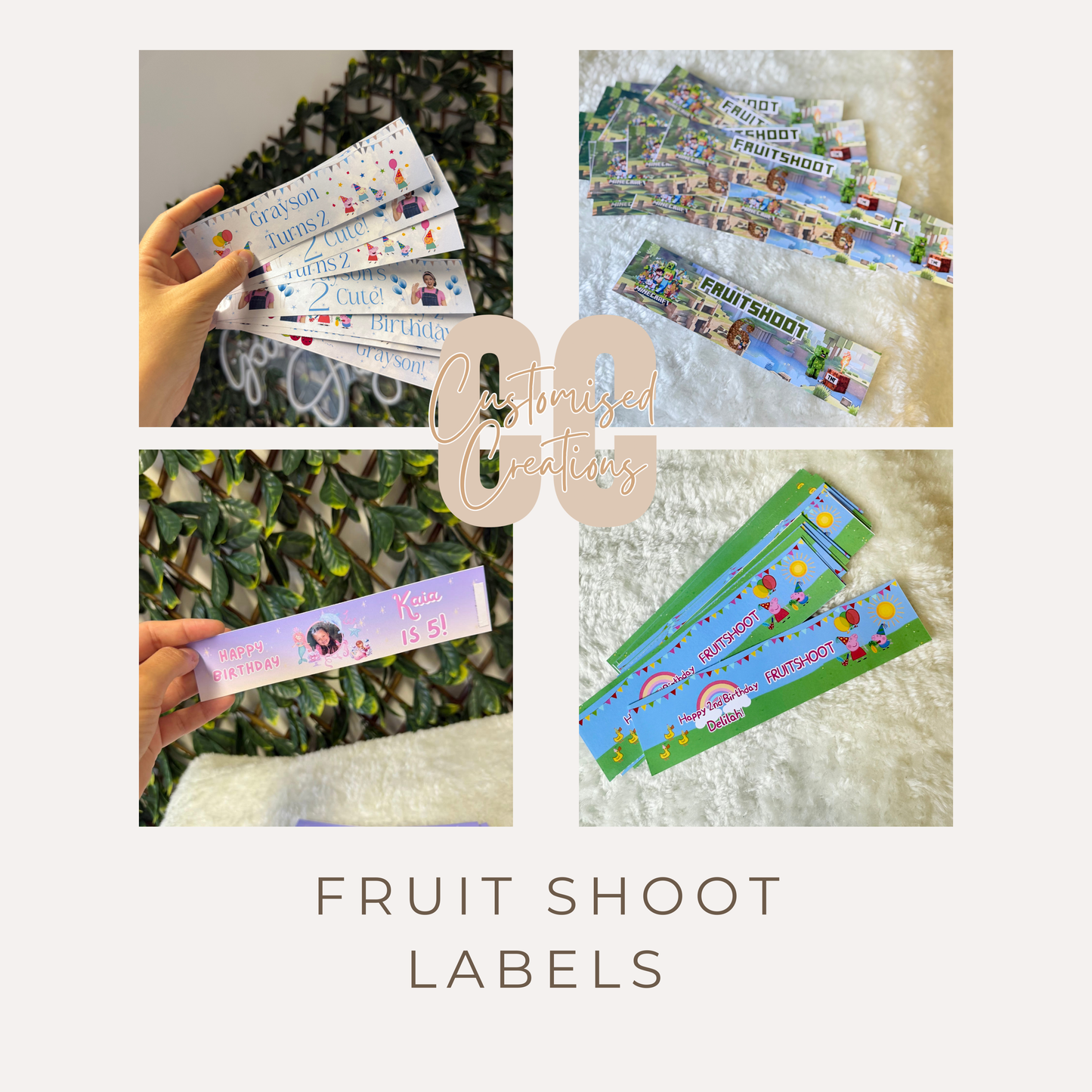Personalised Fruit Shoot Labels – Kids Birthday Party