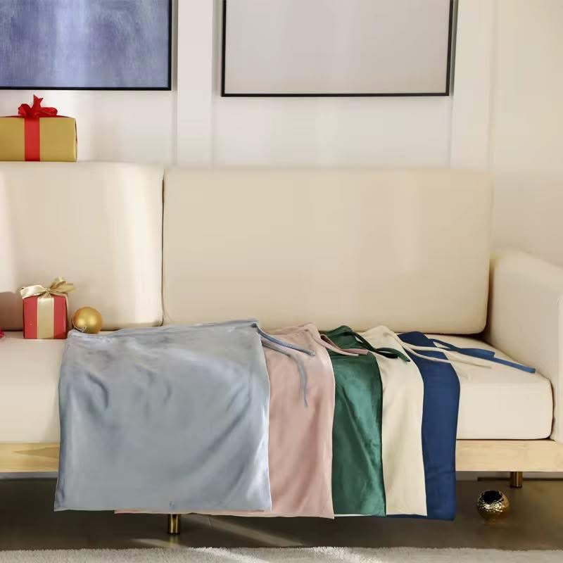 Velvet embroidered sack