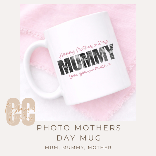 Personalised White Mug – Mummy, Mum, Mother Photo Collage Gift