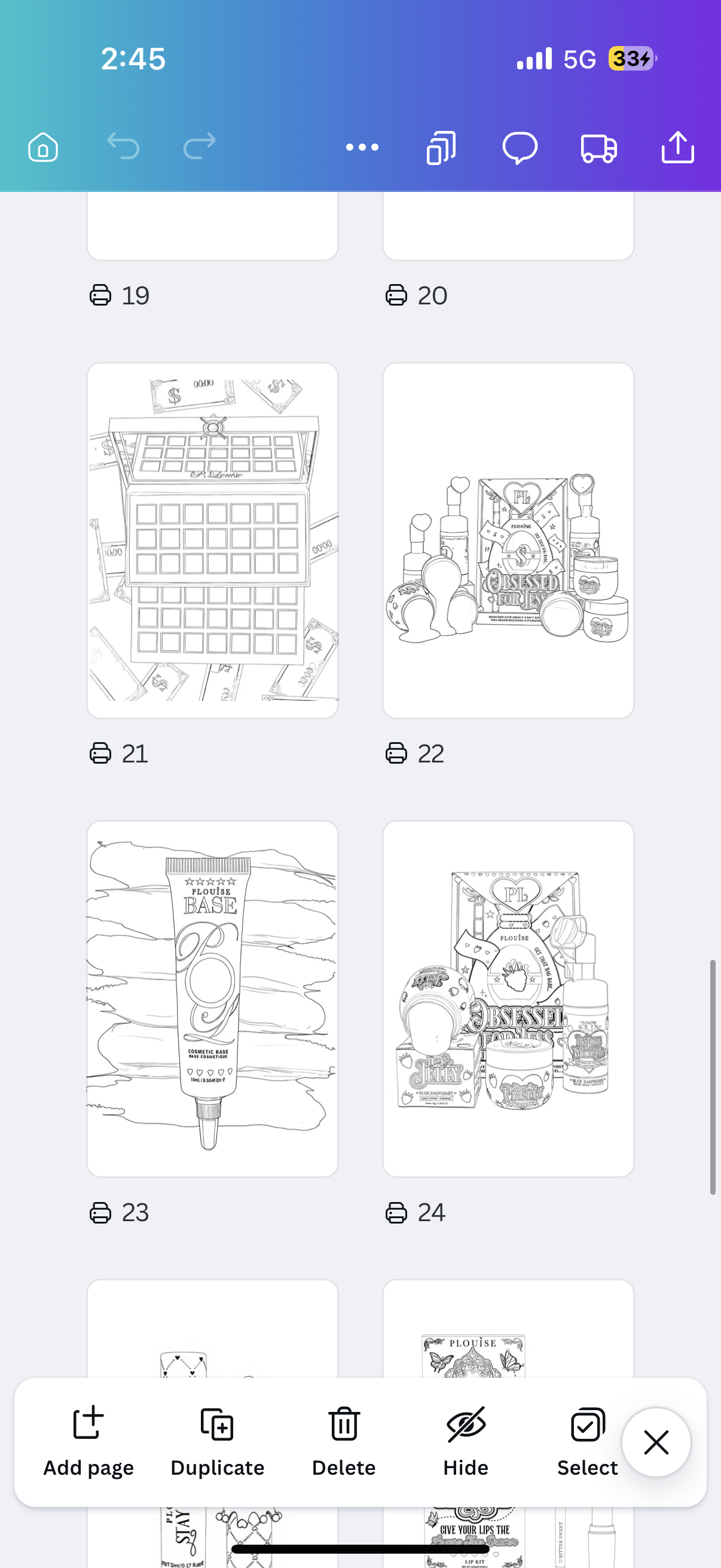 P Louise christmas colouring book physical book