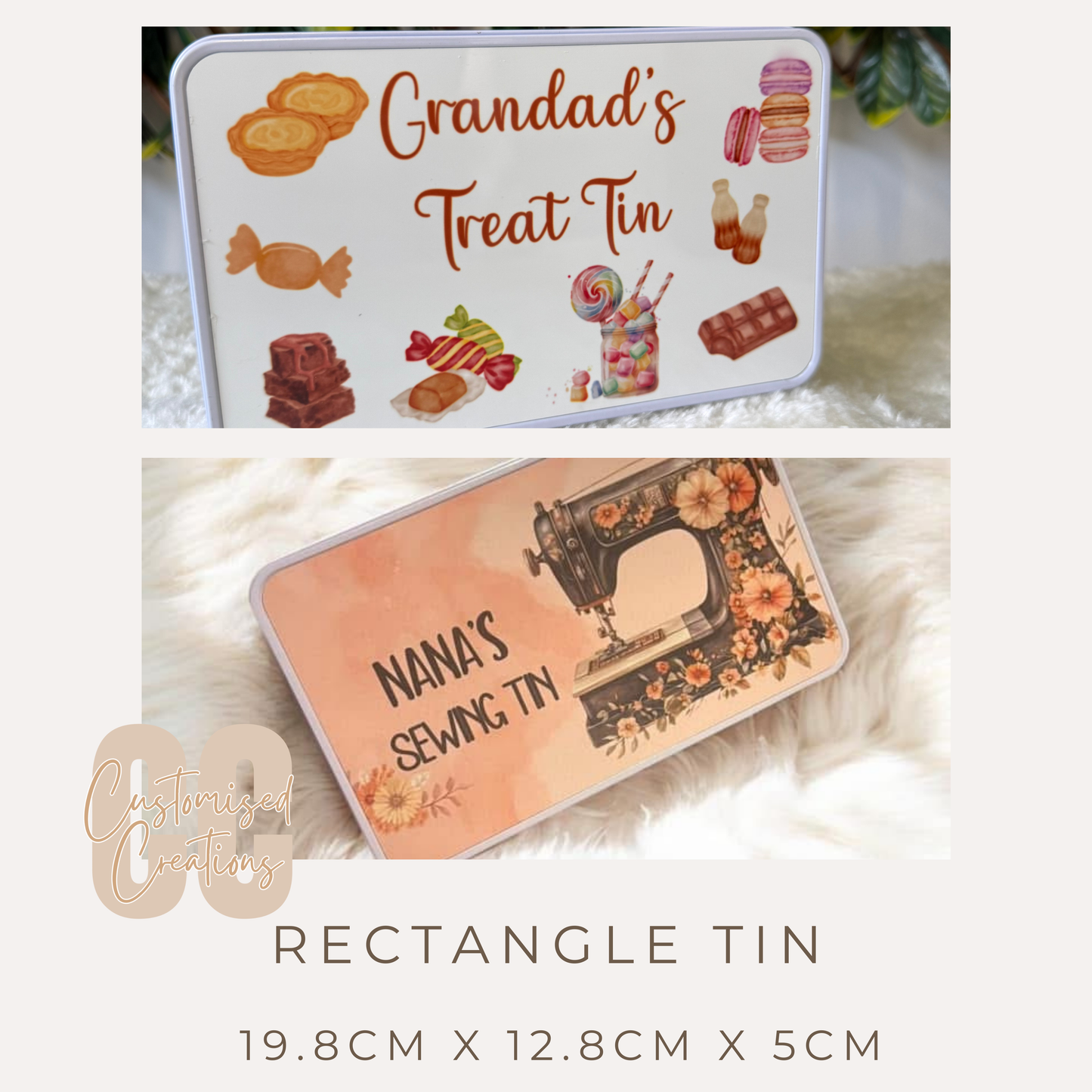 Personalised Rectangle Tin – Any Design or Theme | Perfect for Every Occasion