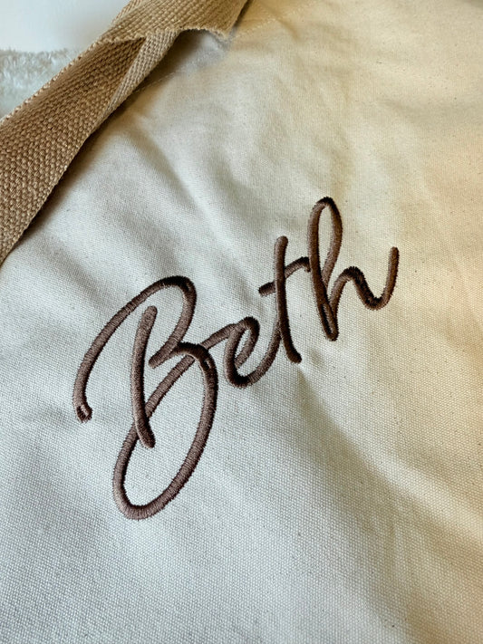 Embrodiered Tote bag