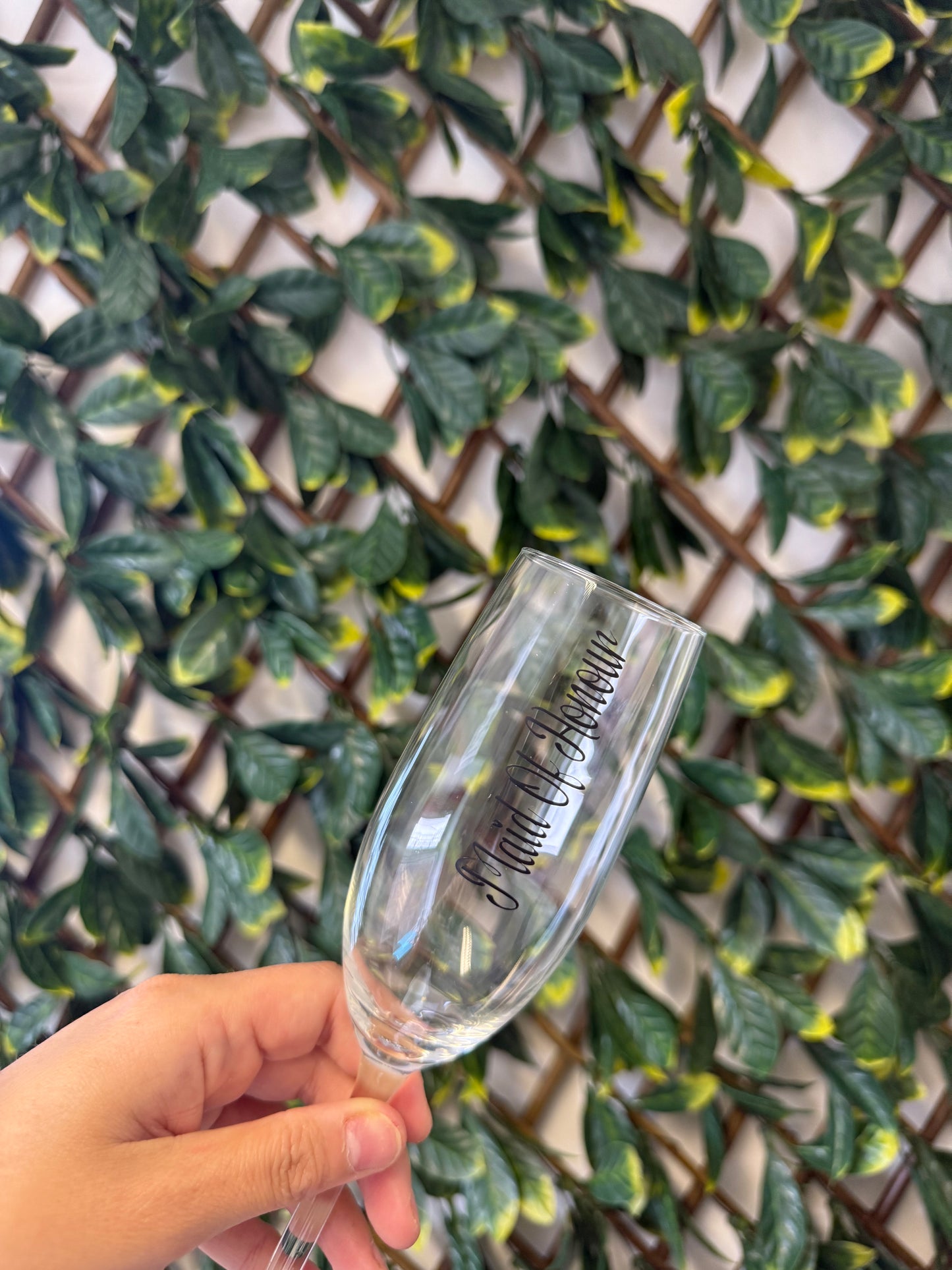 Champagne glass wedding