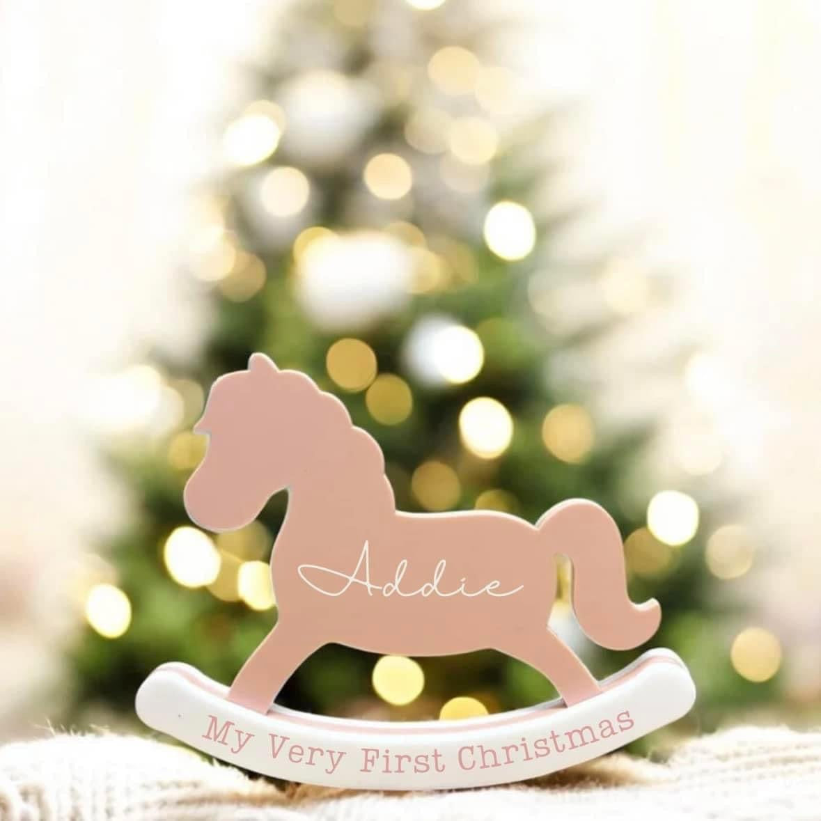 Acrylic freestanding rocking horses