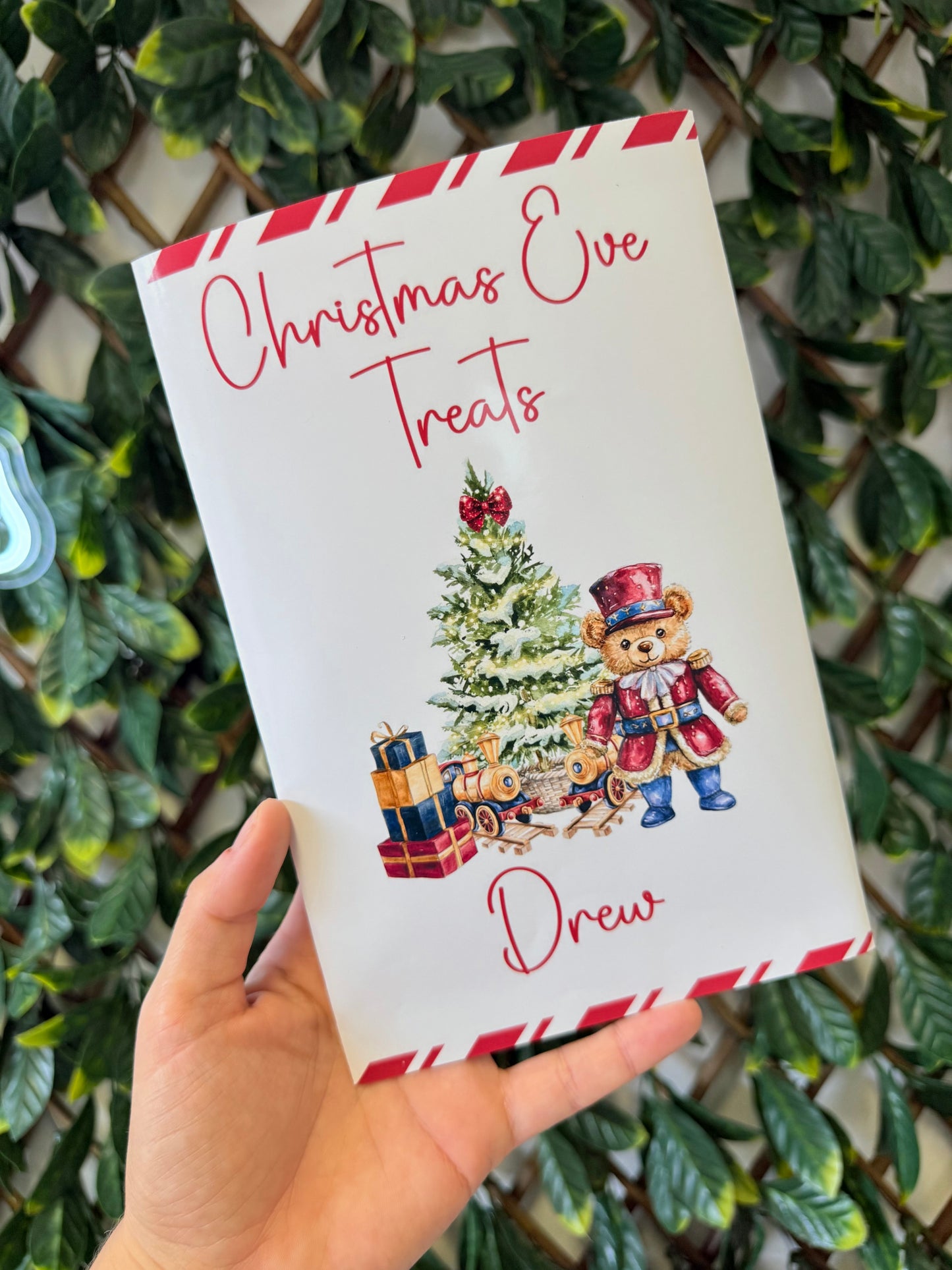 Unfilled Christmas treat packet