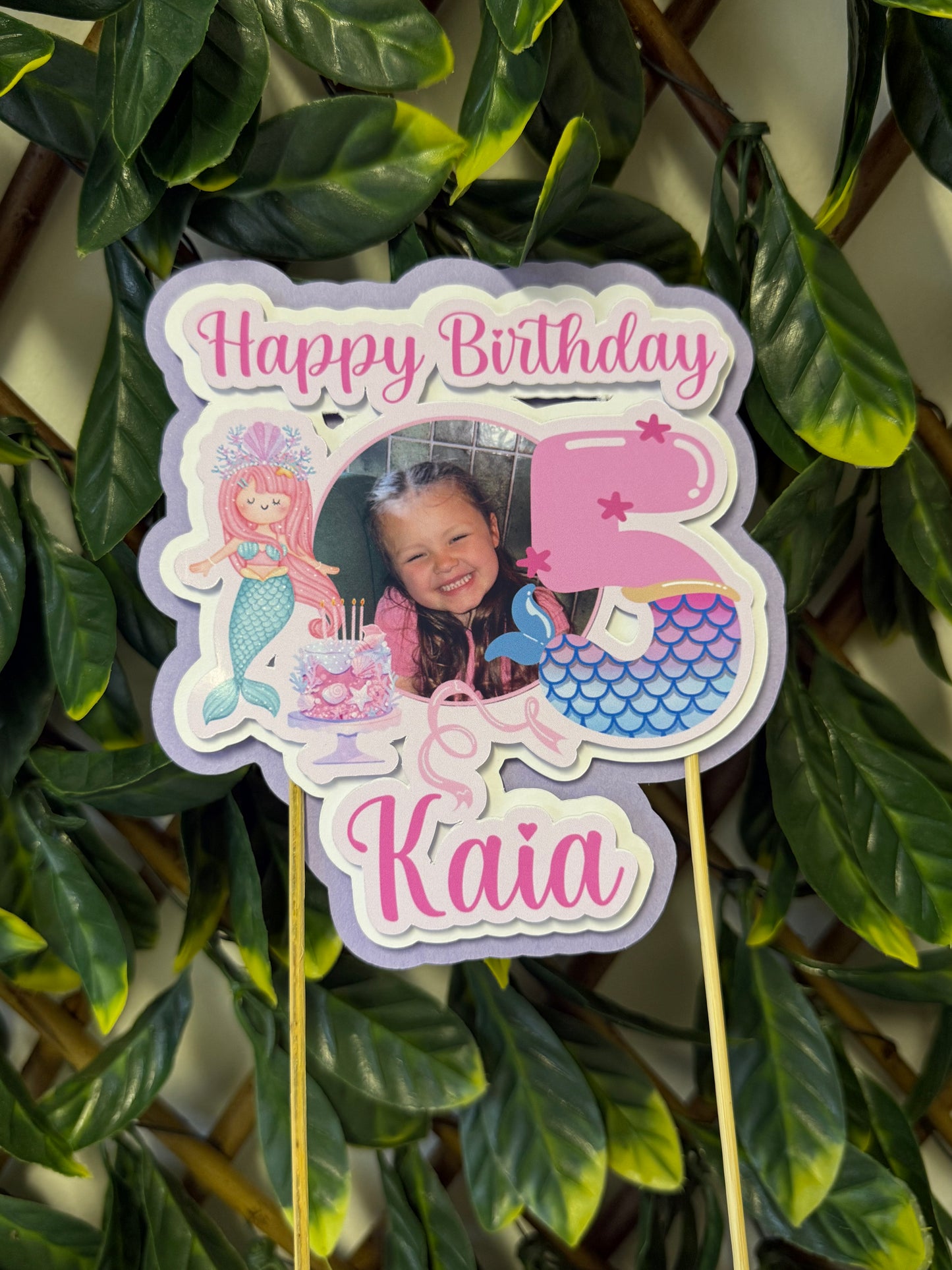 Thick Card Cake Topper - Any Design