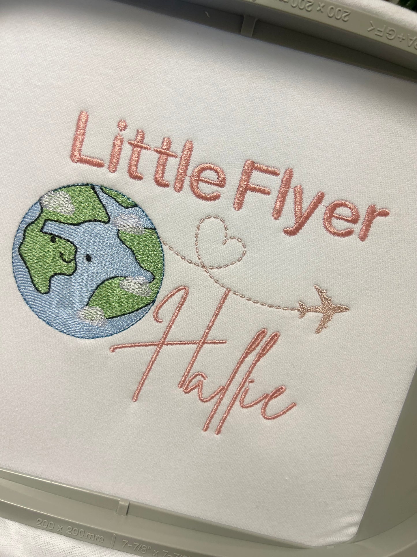 Embroidered little flyer tshirt