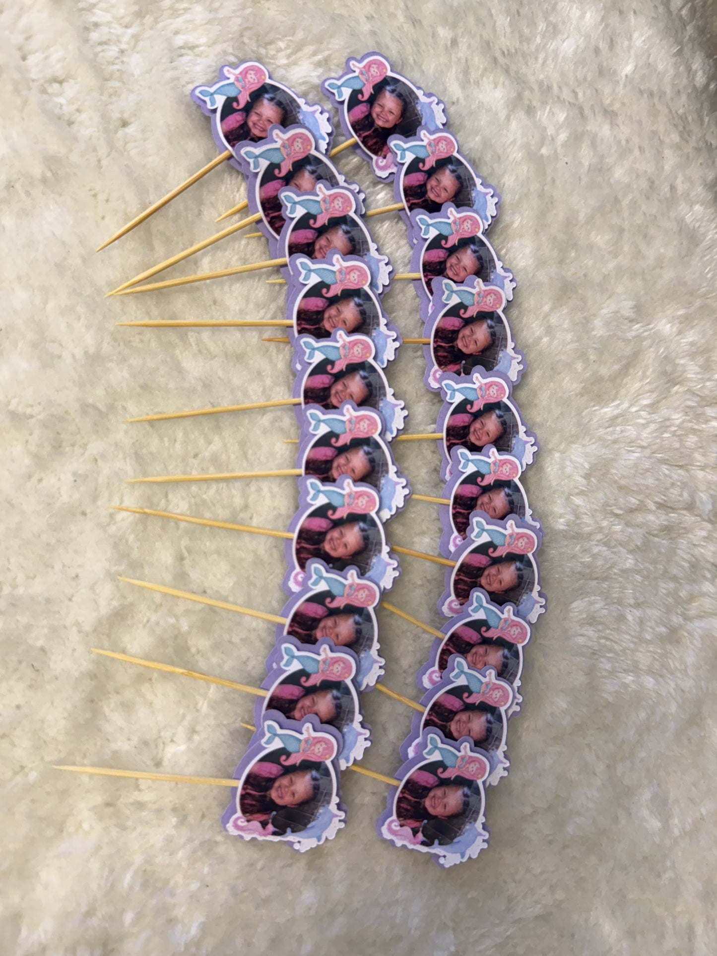 Birthday cupcake toppers