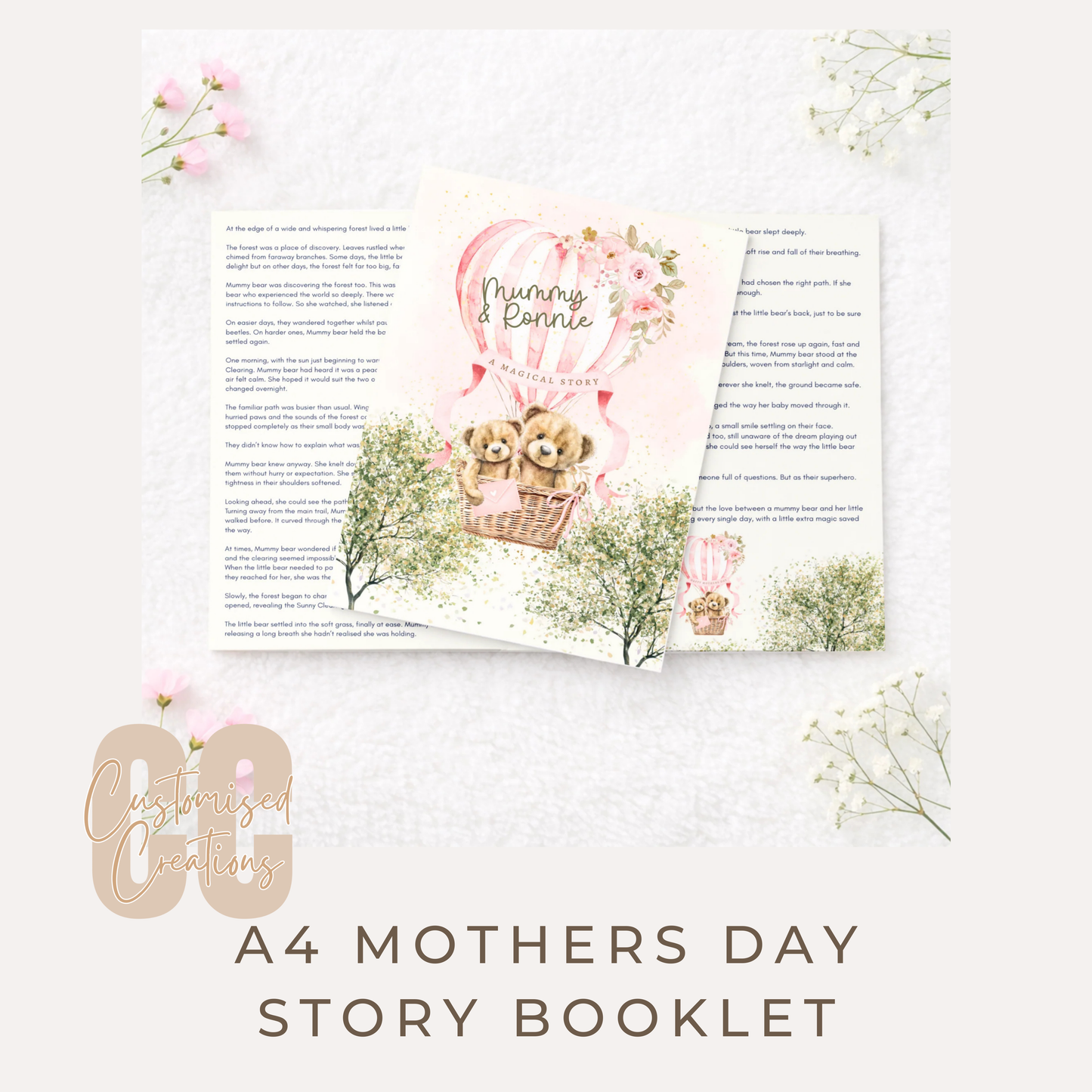 Mother’s Day A4 Story Book – A Gentle Story for Mums Raising Extraordinary Little Bears
