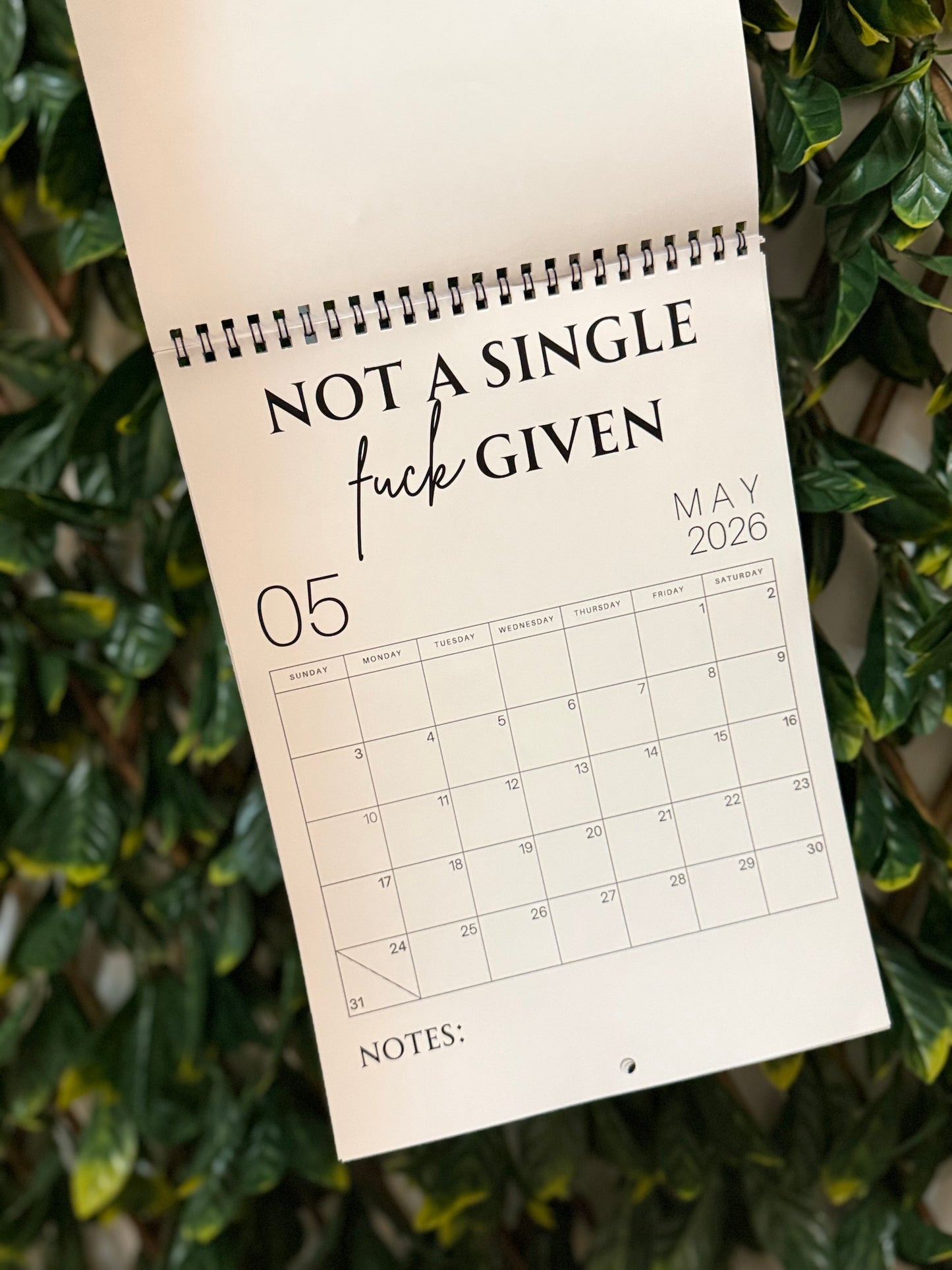 2026 Sweary adult humour calendar