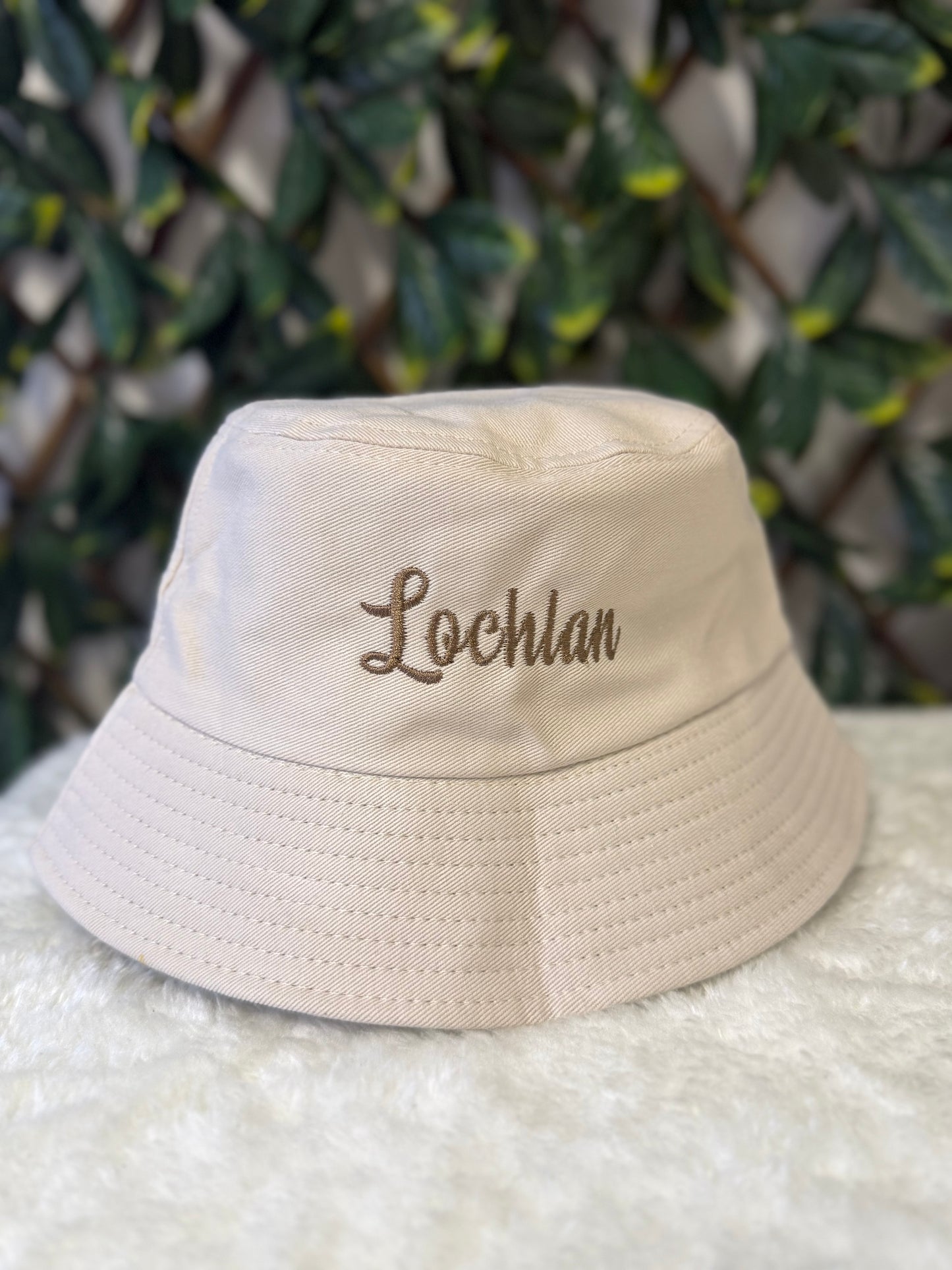 Children’s embroidered bucket hat - all colours
