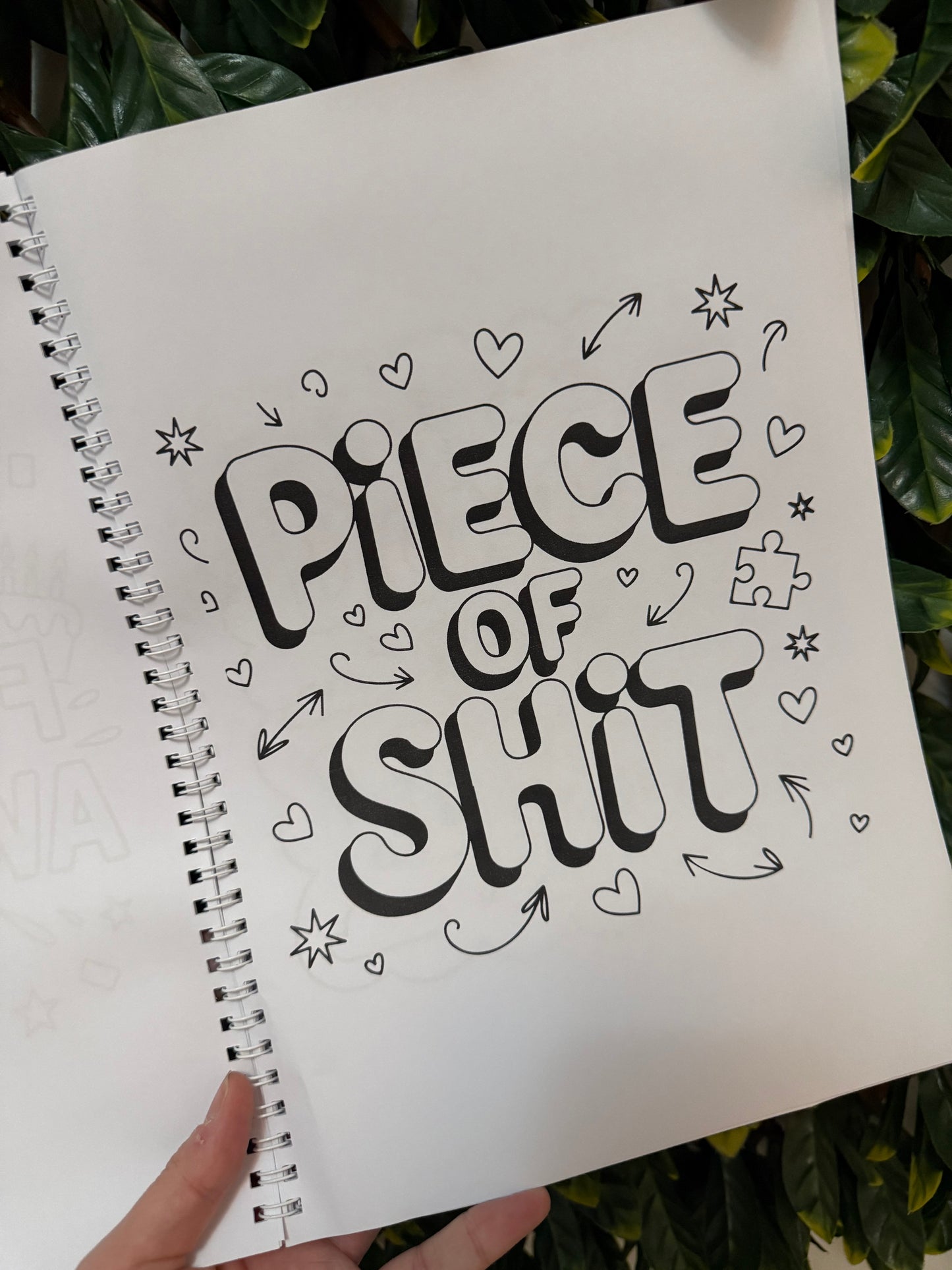 Sweary adult colouring book