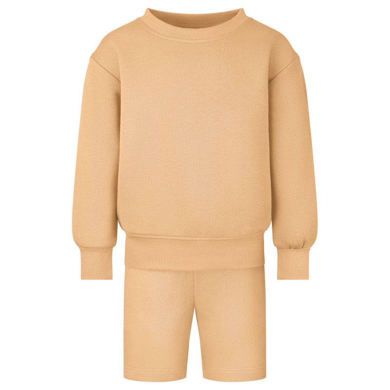Embroidered Little Flyer oversized sweatshirt and short set - All colours