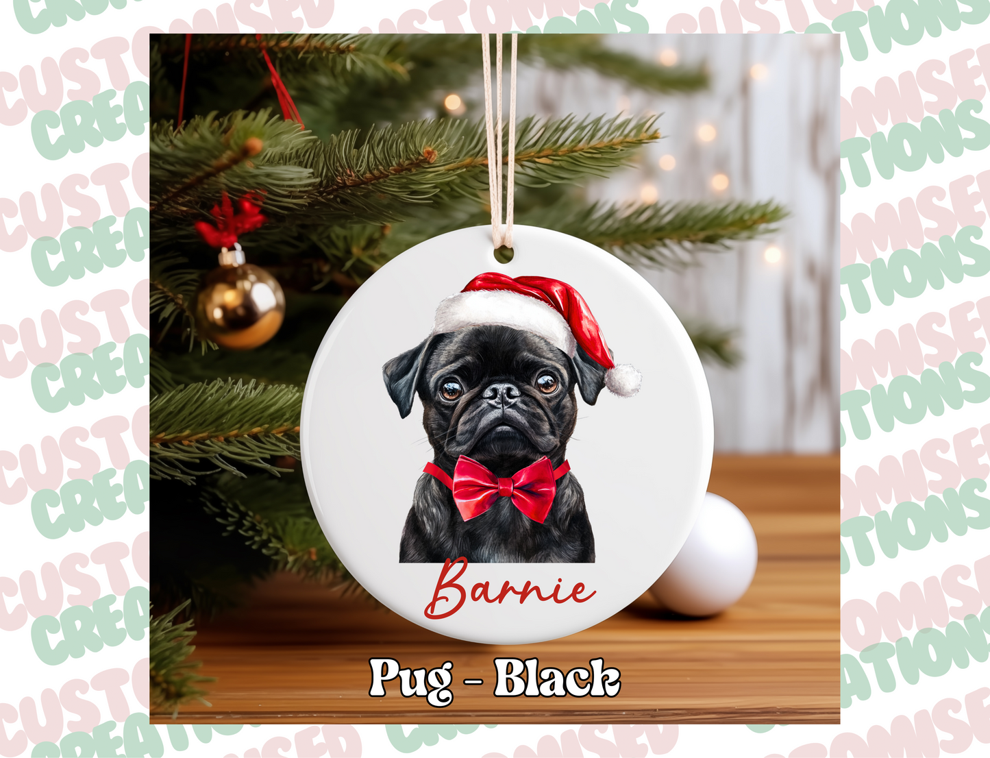 Pet Ceramic Bauble - Dog