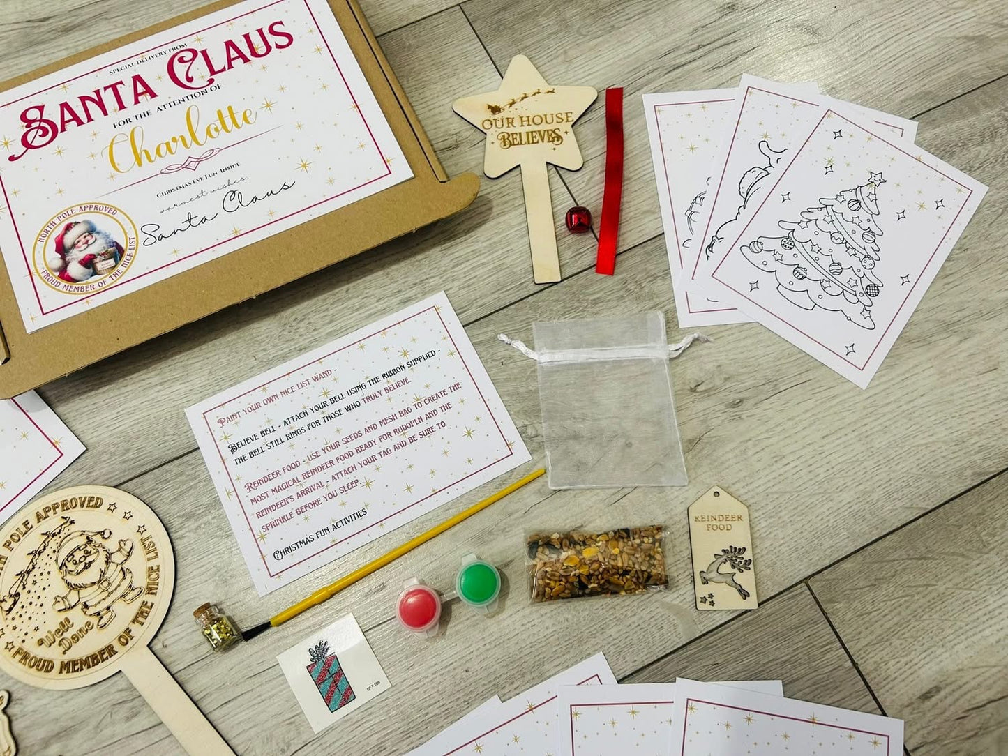 Christmas Eve Santa  activity box