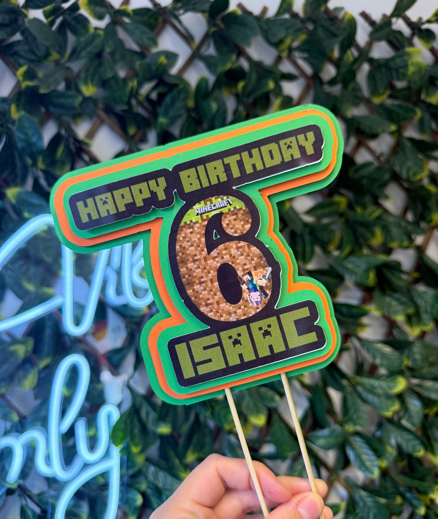 Thick Card Cake Topper - Any Design