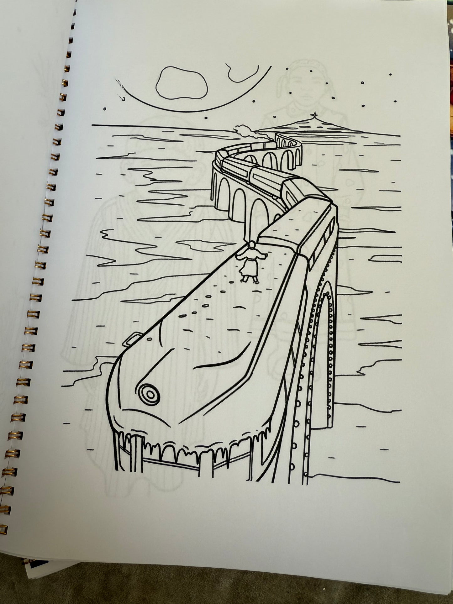 Polar express colouring book - 20 pages