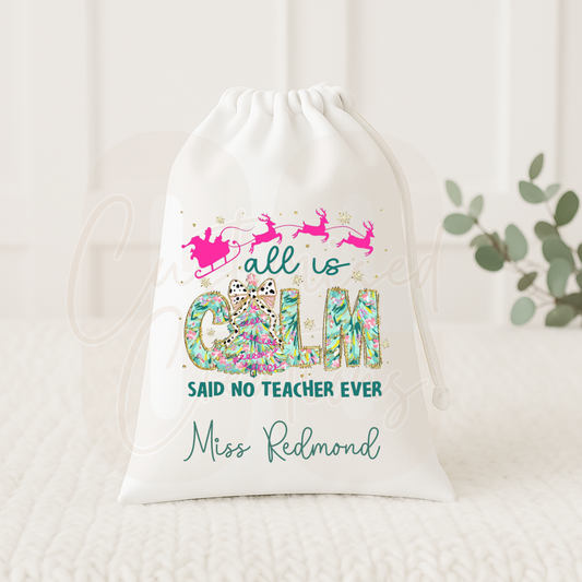 Christmas gift sack - teacher