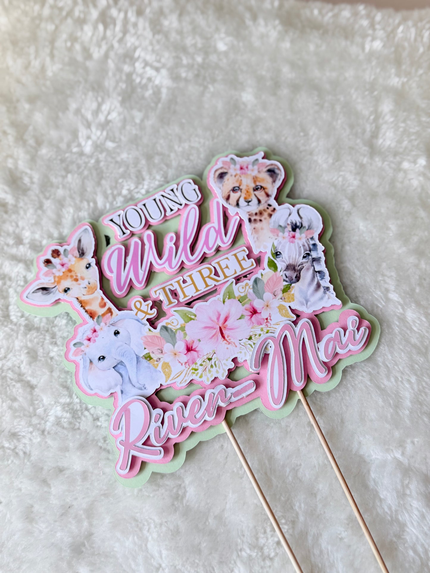 Thick Card Cake Topper - Any Design