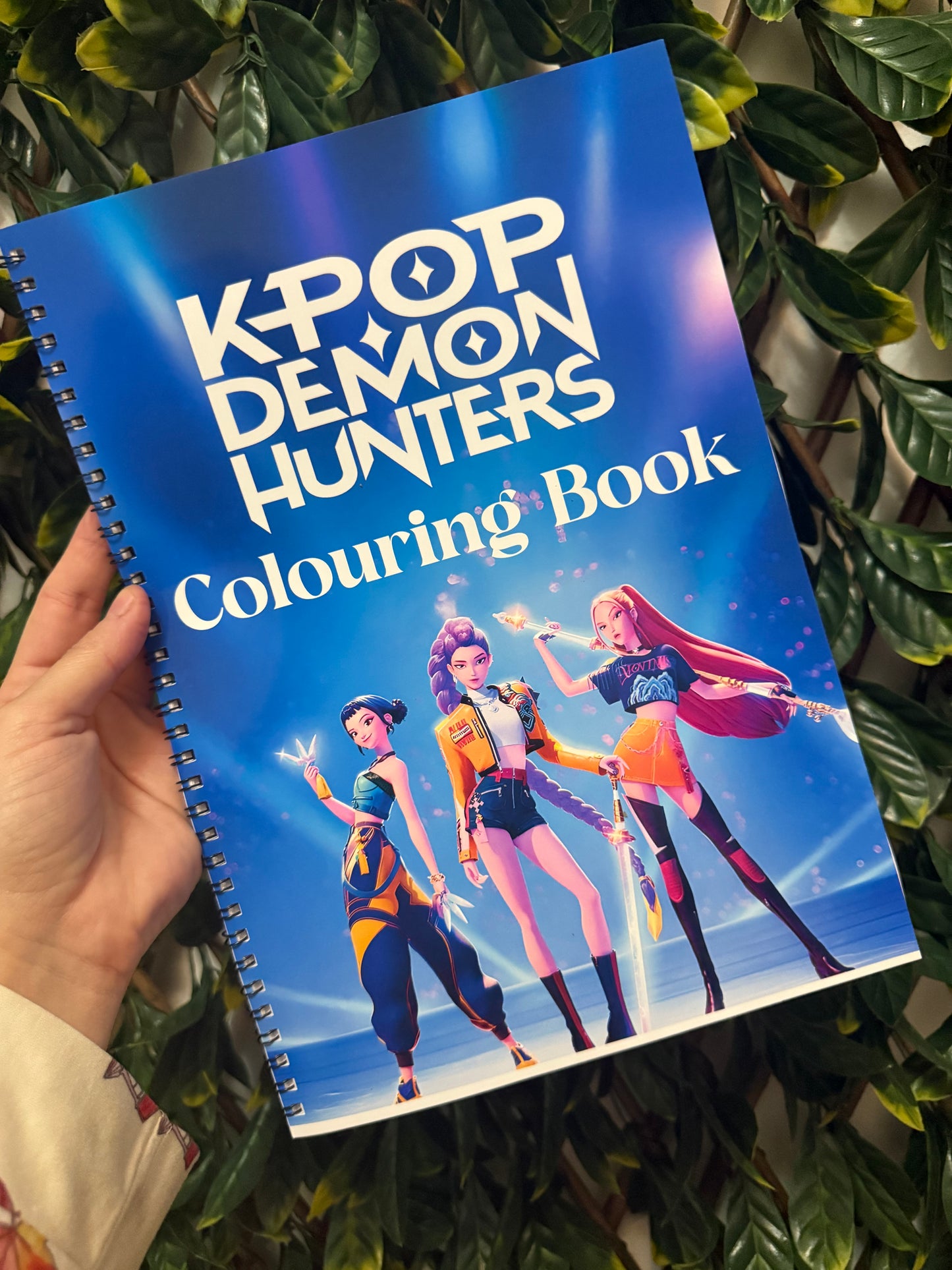Kpop demon hunters colouring book