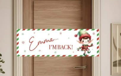 Elf I'm back banner