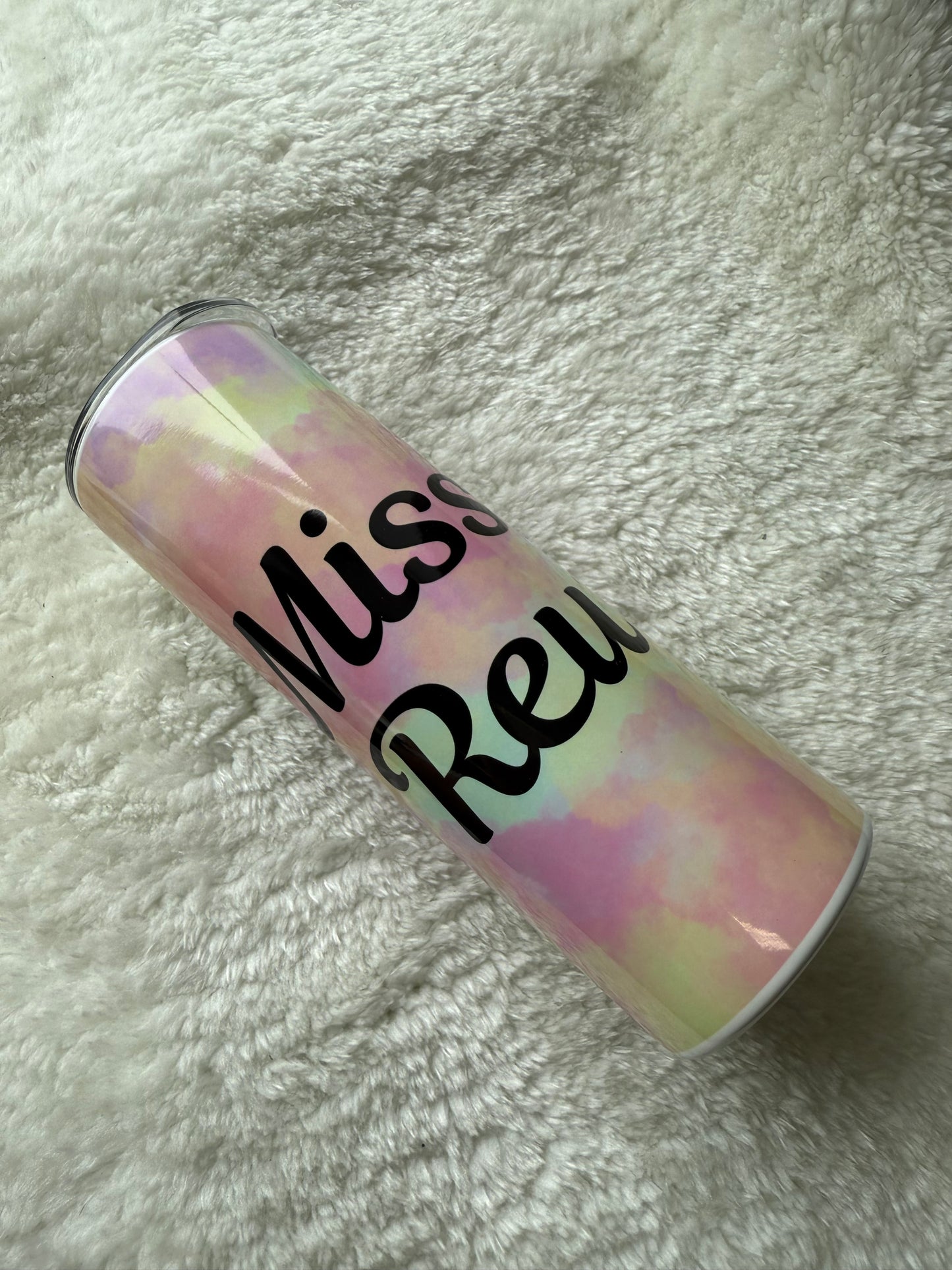 Pastel rainbow tumbler