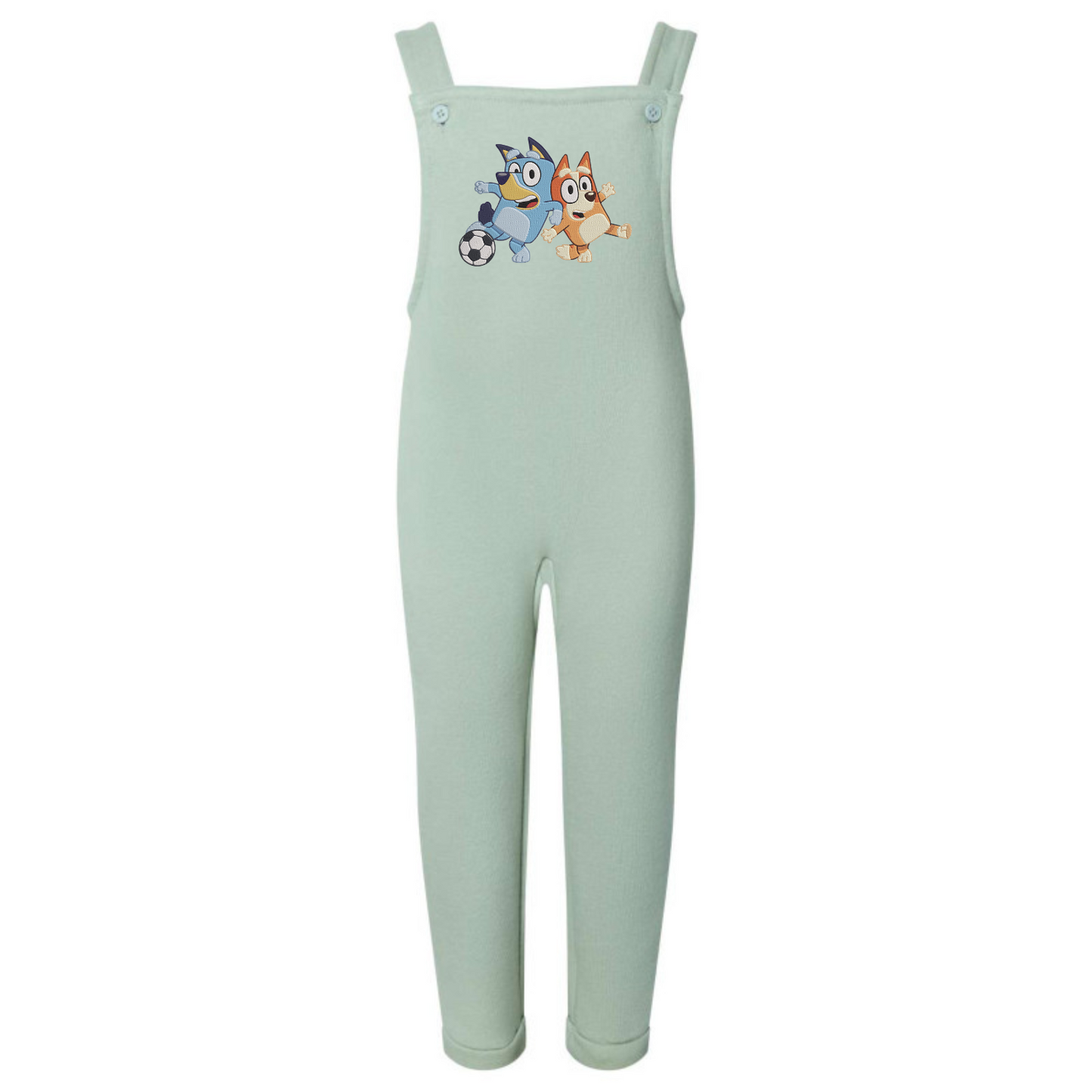 Bluey embroidered overalls