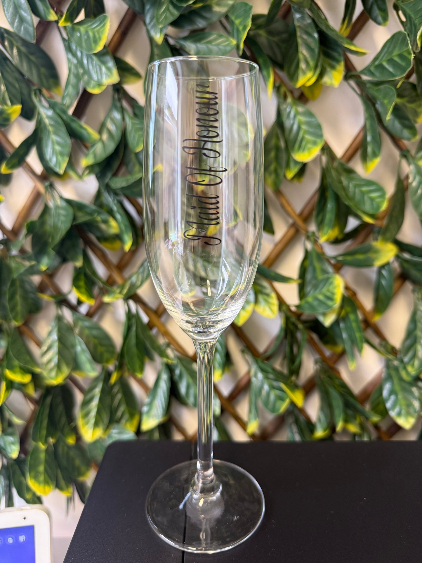 Champagne glass wedding