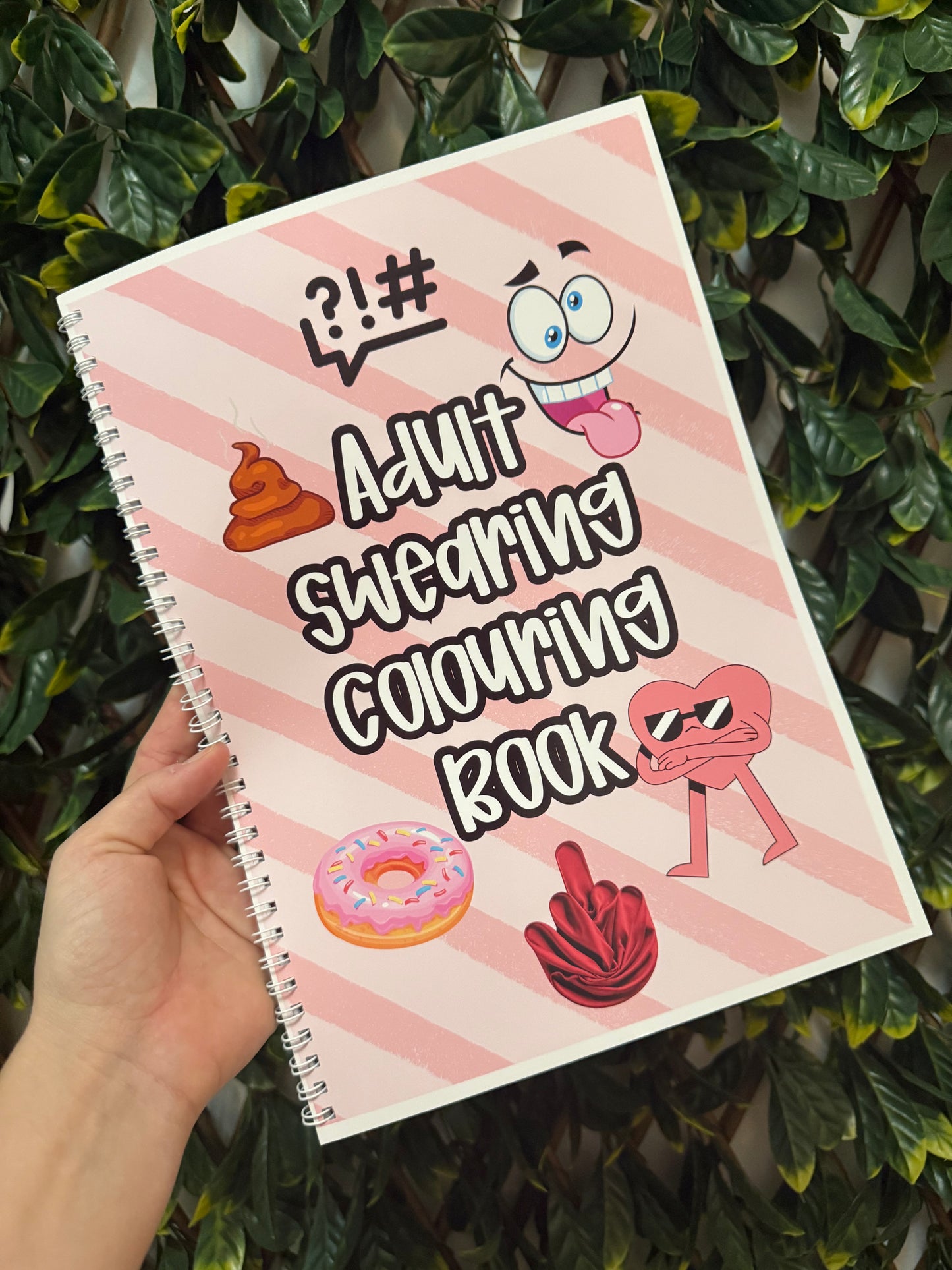 Sweary adult colouring book