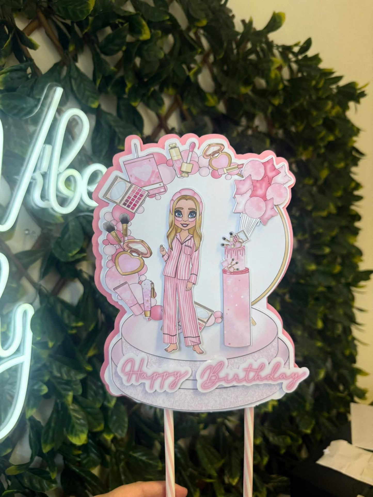 Thick Card Cake Topper - Any Design