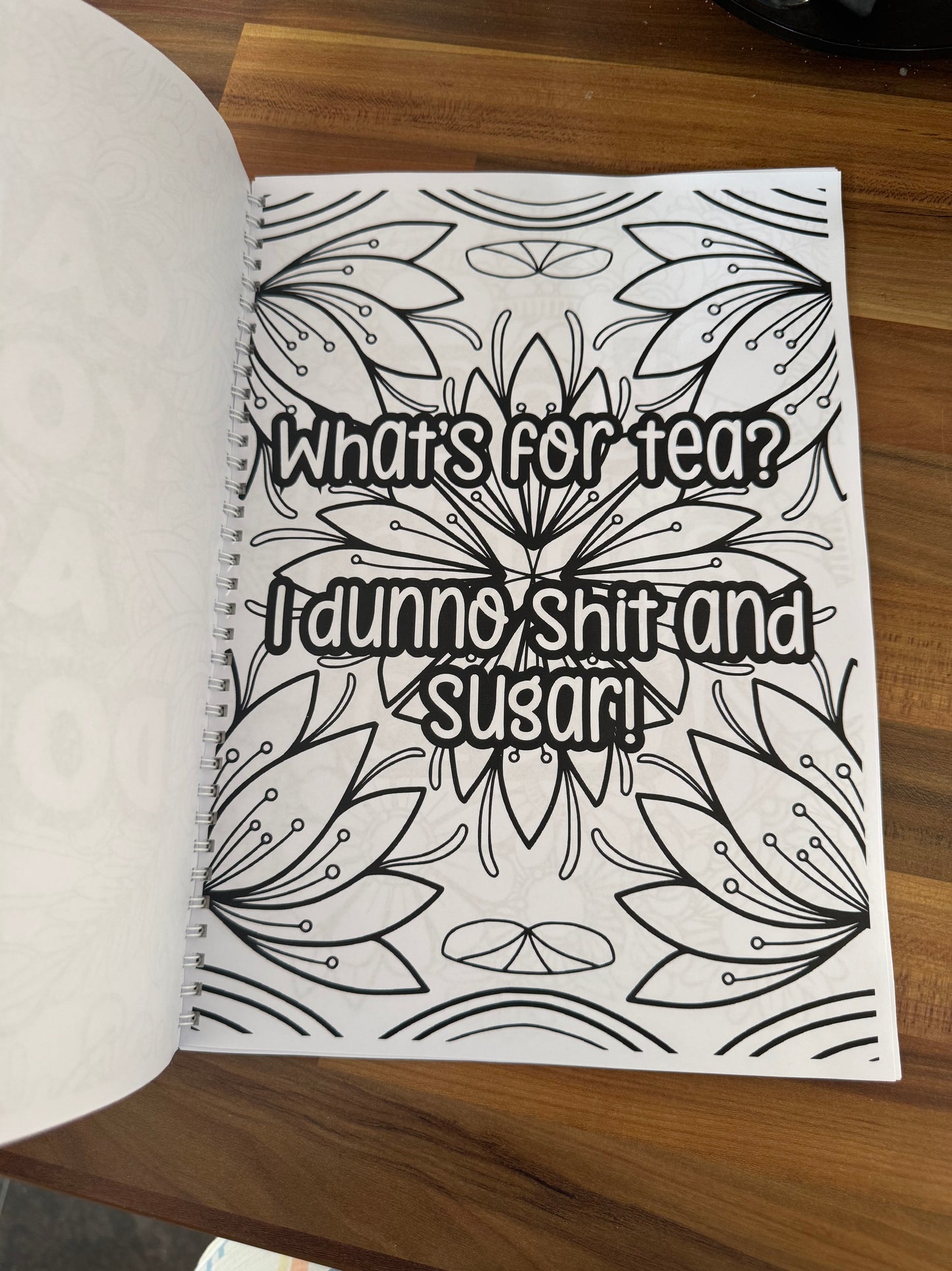 Adult sweary colour book