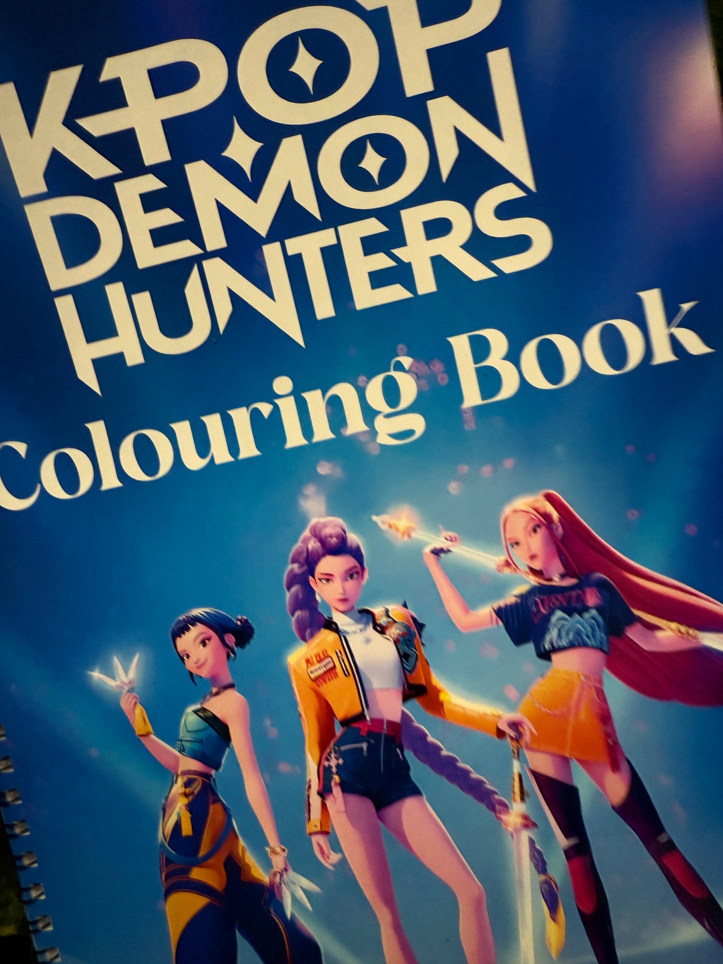 Kpop demon hunters colouring book