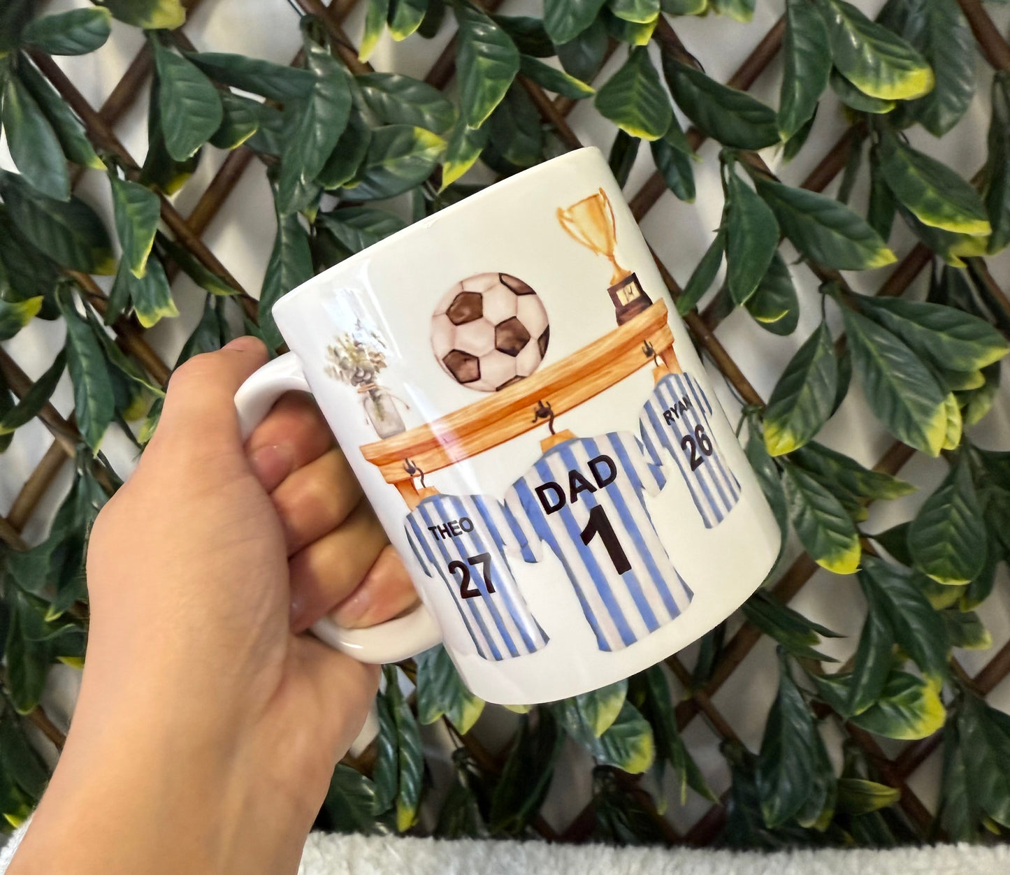 Father's Day mug - family shelf