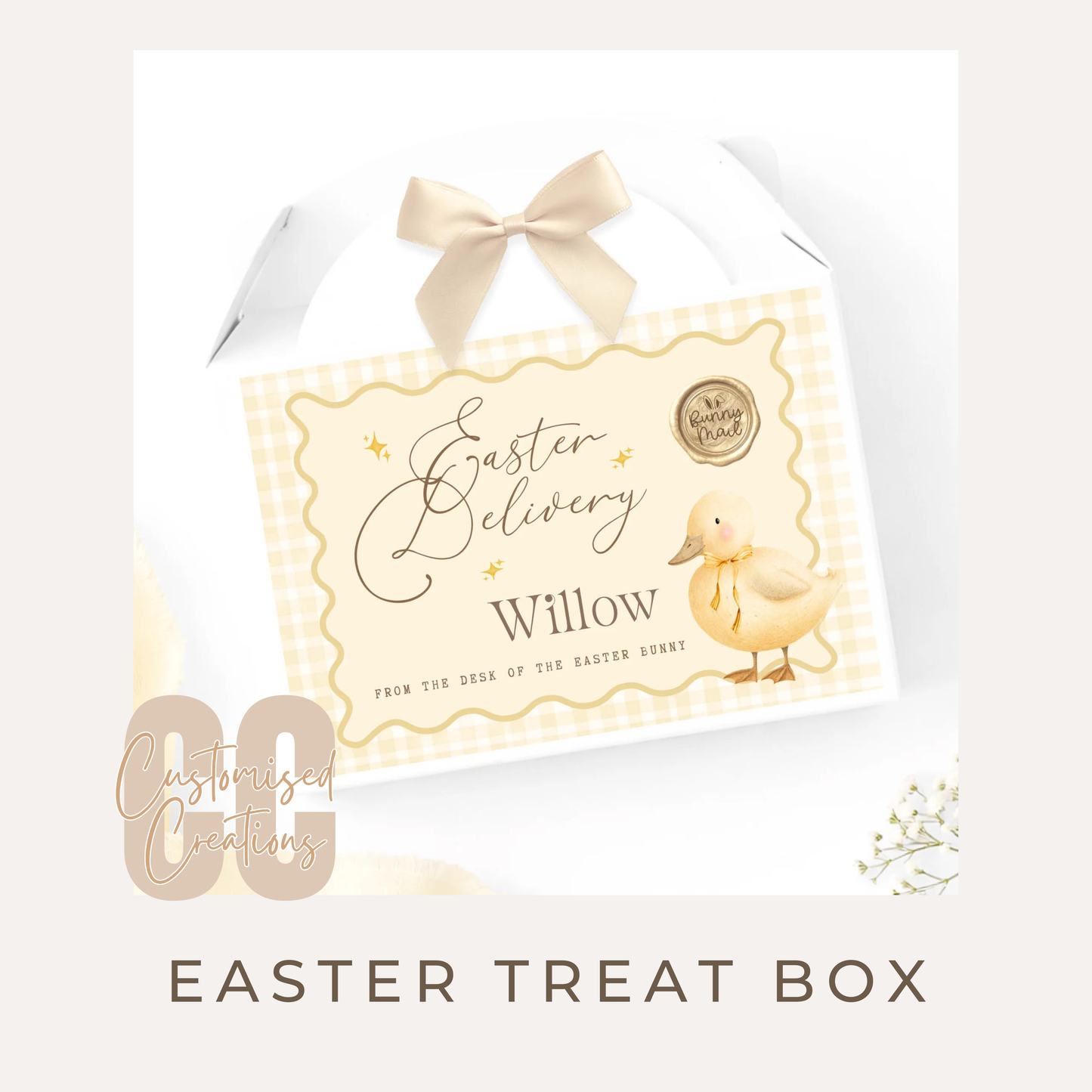 Cute Easter Duckling Treat Box – Yellow Easter Gift for Kids