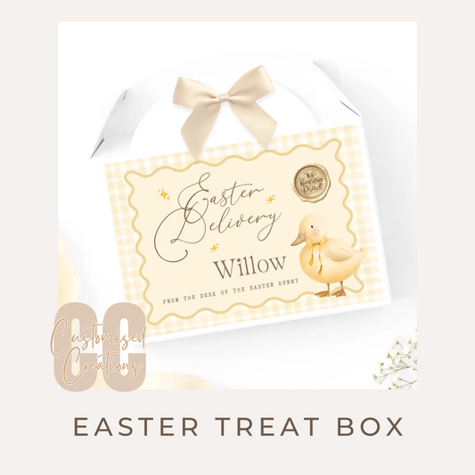 Cute Easter Duckling Treat Box – Yellow Easter Gift for Kids