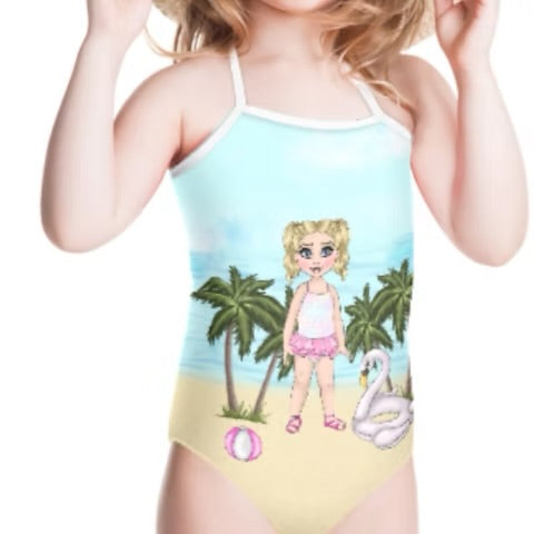 Printed For You children's Swimming Costume